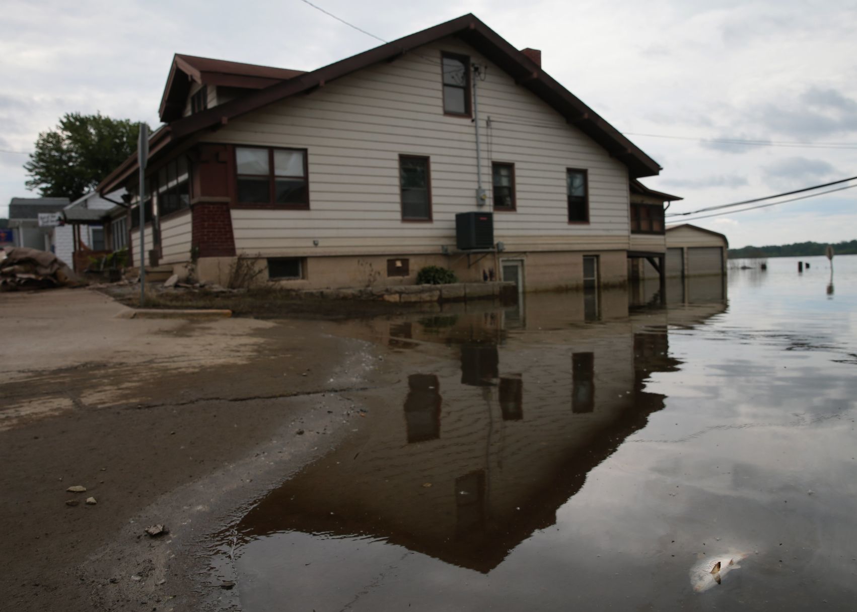 Clean up from the flood starting in Grafton